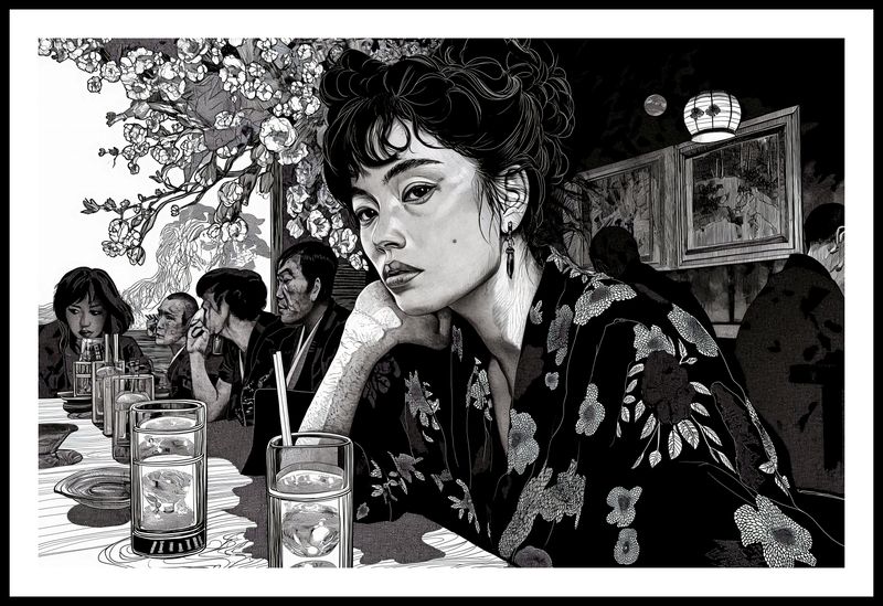 Plakat 86,4x56,8cm Czarne Kimono zdjęcie 3