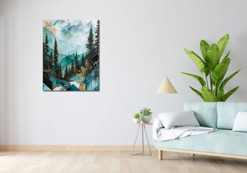 Obraz 70x90cm Przeplatane Krajobrazy zdjęcie 2