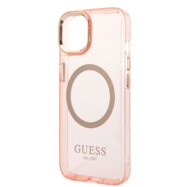 Etui Guess do iPhone 15 Plus, iPhone 14 Plus, Różowy, MagSafe zdjęcie 6