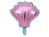 Balon foliowy "Muszelka", różowy, 51 cm x 54,5 cm [balon z helem]