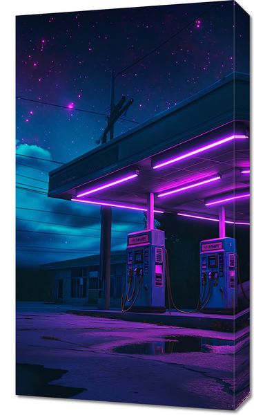 Obraz 40x70cm Moc Neonowej Nocy zdjęcie 1