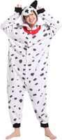 Piżama Uniwersalna Kigurumi Onesie Kostium Dalmatyńczyk Miękka Biała S