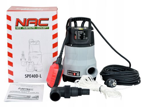 NAC POMPA DO WODY BRUDNEJ 400W SPE40D-L na Arena.pl