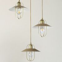 Industrialna LAMPA wisząca NESRIN 3520 Rabalux metalowa OPRAWA druciany ZWIS kaskada złota beżowa