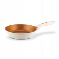 Uniwersalna PATELNIA INDUKCJA GAZ 24 cm patelnia NON STICK Texture Creamy
