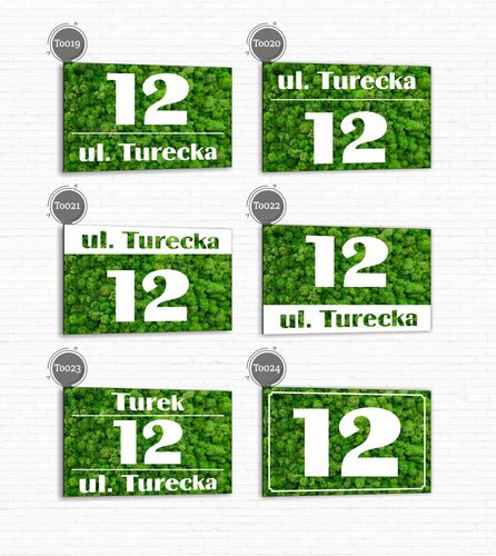 Tabliczka adresowa Numer domu Tablica adres posesji Metal ALUMINIUM 30x20cm na Arena.pl