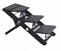 SCHODKI DLA PSA NA ŁÓŻKO AUTA RAMPA PRIORPET REGULOWANA WYSOKOŚĆ DO 80KG