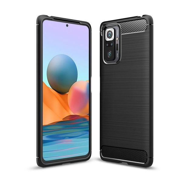 Etui Tpucarbon do Xiaomi Redmi Note 10 Pro Black zdjęcie 1