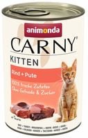 Animonda Carny Kitten Wołowina + Indyk Puszka 400G