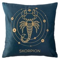 Poszewka dekoracyjna ZODIAK 40x40 Darymex granatowa Skorpion