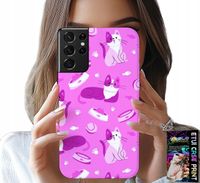 ETUI DO SAMSUNG GALAXY S21 Ultra - LOVE CAT, WZORY Z KOTAMI KOTY, POKROWIEC