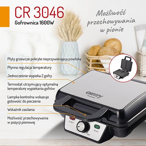 CR 3046 Gofrownica 1600W na Arena.pl