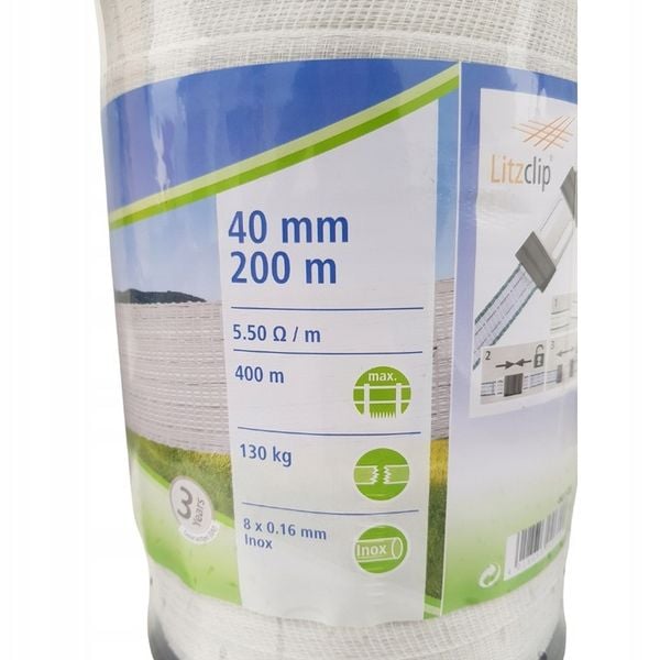 Taśma Basic Do Pastucha Koni PASTUCH Polska 40 mm zdjęcie 4