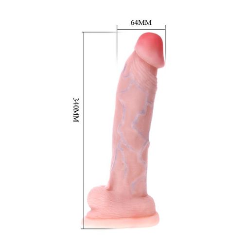 Duży Gruby Penis Naturalny Przyssawka Dildo 34Cm na Arena.pl