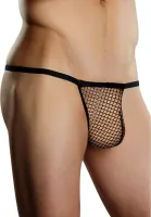 male power pose slip stretch net czarny uniwersalny