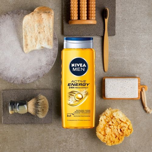 NIVEA MEN 3w1 Żel pod prysznic męski zestaw - Płyn do mycia 500ml x5 na Arena.pl