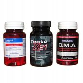 Inhar + Testo-X 21 + Oma Moc siła masa Testosteron