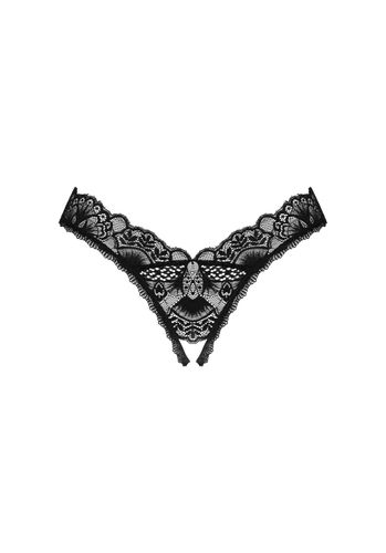 seksowne otwarte stringi donna m/l z delikatnej koronki od obsessive. na Arena.pl