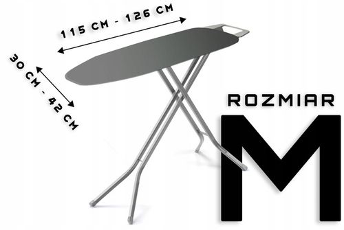 GRUBY Pokrowiec na deskę do prasowania + podkład do deski 120x38 120x40 cm na Arena.pl