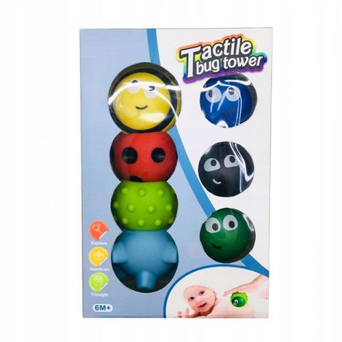 Gumowe piłki piłeczki sensoryczne owady A008 na Arena.pl