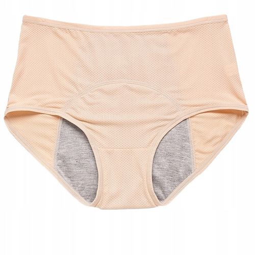 2 szt majtki menstruacyjne figi damskie menstruacyjna nieprzeciekające 3XL na Arena.pl