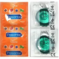 pasante mint 53 mm - prezerwatywy miętowe 144 sztuki, gładkie, zielone
