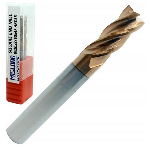 FREZ WĘGLIKOWY VHM MTS fi 8mm 55 HRC 4pióra TEST na Arena.pl