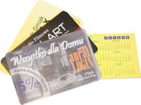 Kalendarzyk listkowy 1000 wizytówka folia PROJEKT