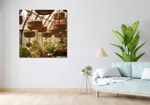Obraz 100x100cm Zawieszone Ogrody na Arena.pl