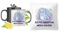 Foczki Zestaw Kubek Magiczny + Poduszka Z Nadrukiem Ze Zdjęciem
