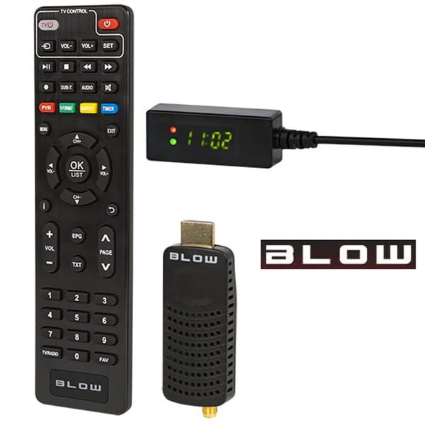Tuner DVB-T2 Dekoder Blow 7000FHD Mini H.265 zdjęcie 2