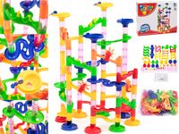 TOR KULKOWY TOR KONSTRUKCYJNY KULODROM ZESTAW KLOCKI 105 EL KULKI 30 SZTUK