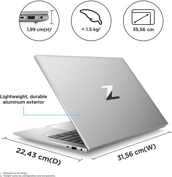 HP ZBook Firefly 14 G9 WUXGA IPS 400 nitów Intel Core i7-1255U 10-rdzeni 16GB DDR5 512GB SSD NVMe NVIDIA T550 4GB Windows 10 Pro zdjęcie 12