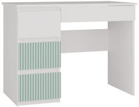 Biurko Do Pokoju Młodzieżowego Biały + Zieleń 98 cm MIAN II TS - 3 Kolory