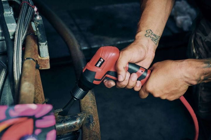 YATO KPL. MŁOTEK PNEUMATYCZNY DO SWORZNI DRĄŻKÓW PRZEGUBÓW DO RDZY +4 DŁUTA zdjęcie 9