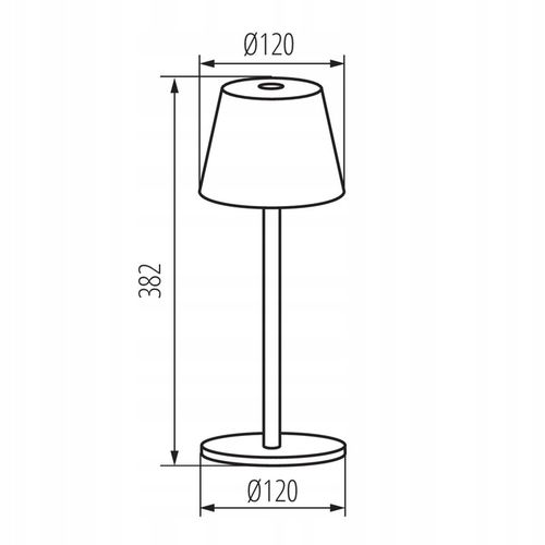 Lampka stołowa biurkowa LED LL WARS DIM CCT B czarna USB przenośna na Arena.pl