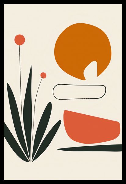 Plakat 67,5x100cm Abstrakcyjny Zen zdjęcie 2