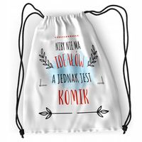 Plecak Dla Komika Sportowy Szkolny Worek Torba Z Nadrukiem Ze Zdjęciem