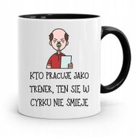 Dla Trenera Kubek Czarny Kto Pracuje Jak Trener Z Nadrukiem Ze Zdjęciem