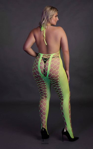 Neonowy Bodystocking Ouch! 835 Green XS/XL zdjęcie 12