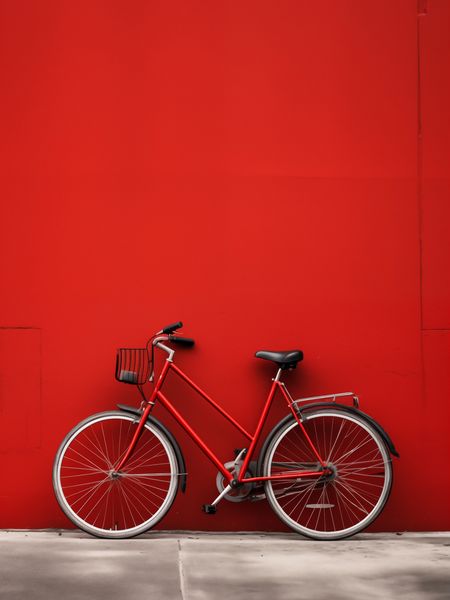 Plakat 60x80cm Czerwony Rower zdjęcie 1