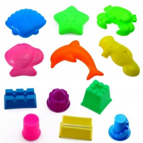 PIASEK KINETYCZNY 3kg BASEN FOREMKI ŁOPATKA PIASKOWNICA WIADERKO ZESTAW XL na Arena.pl