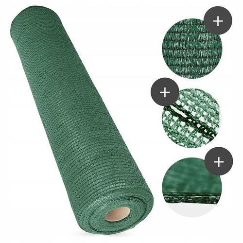 SIATKA CIENIUJĄCA 1,5x25m MASKUJĄCA 95% OSŁONA MATA NA OGRODZENIE PŁOT na Arena.pl