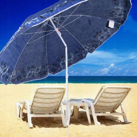 DUŻY PARASOL OGRODOWY PLAŻOWY ŁAMANY PRZECIWSŁONECZNY 180 cm + PODSTAWA zdjęcie 5