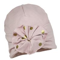 Pupill Grace czapka dla dziewczynki kwiat pudrowy róż 48-50
