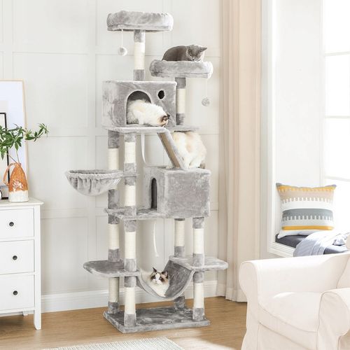 DRAPAK DRZEWO WIEŻA DOMEK DLA KOTA DUŻA 206CM SZARA XXL na Arena.pl