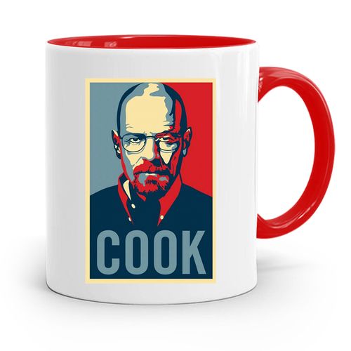 Kubek Czerwony Prezent Dla Kucharza Kucharki Cook Z Nadrukiem Ze Zdjęciem na Arena.pl