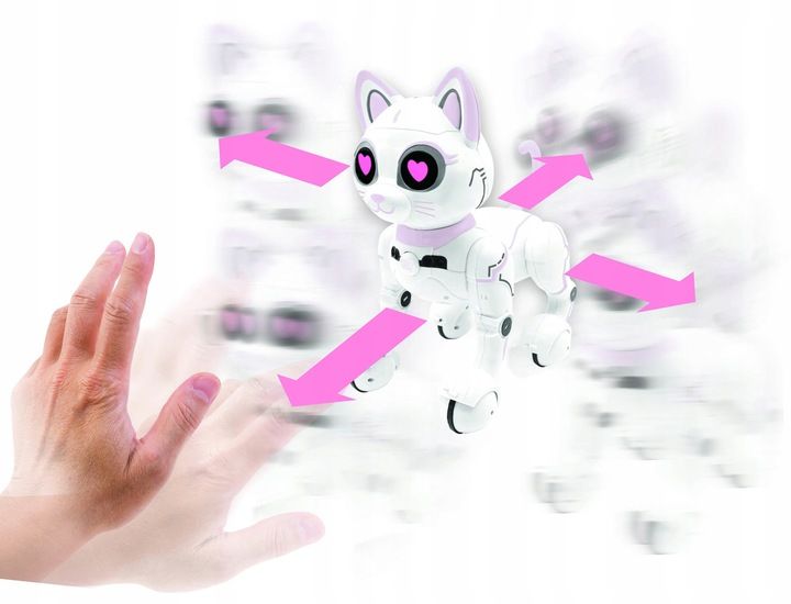Zdalnie sterowany robot kot, programowalny inteligentny, światło, dźwięk zdjęcie 3
