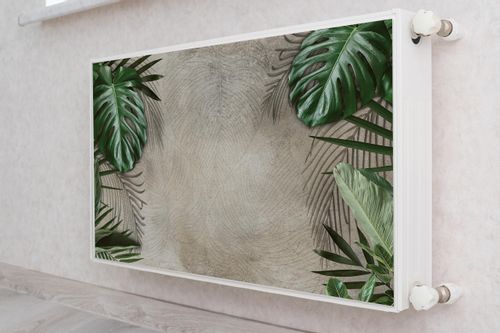 MAGNETYCZNA Osłona Kaloryfera Beton Liście TROPIKALNE 100cm x 60cm na Arena.pl