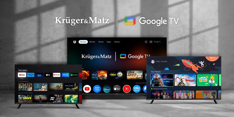 Telewizor SMART Google TV 43" FULL HD WiFi DVB-T2 H.265 HEVC HDR Chromecast zdjęcie 7